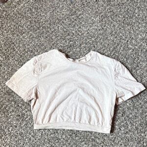 Elegant Cream Women's Crop Top